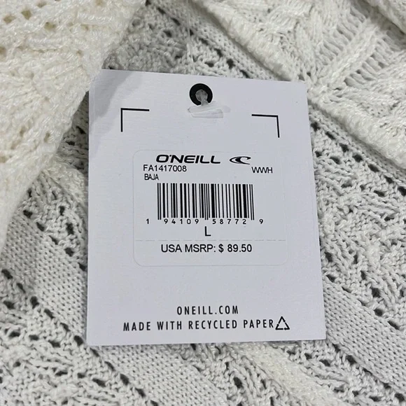 NWT O’ Neill Baja Cardigan Sweater - Picture 4 of 7